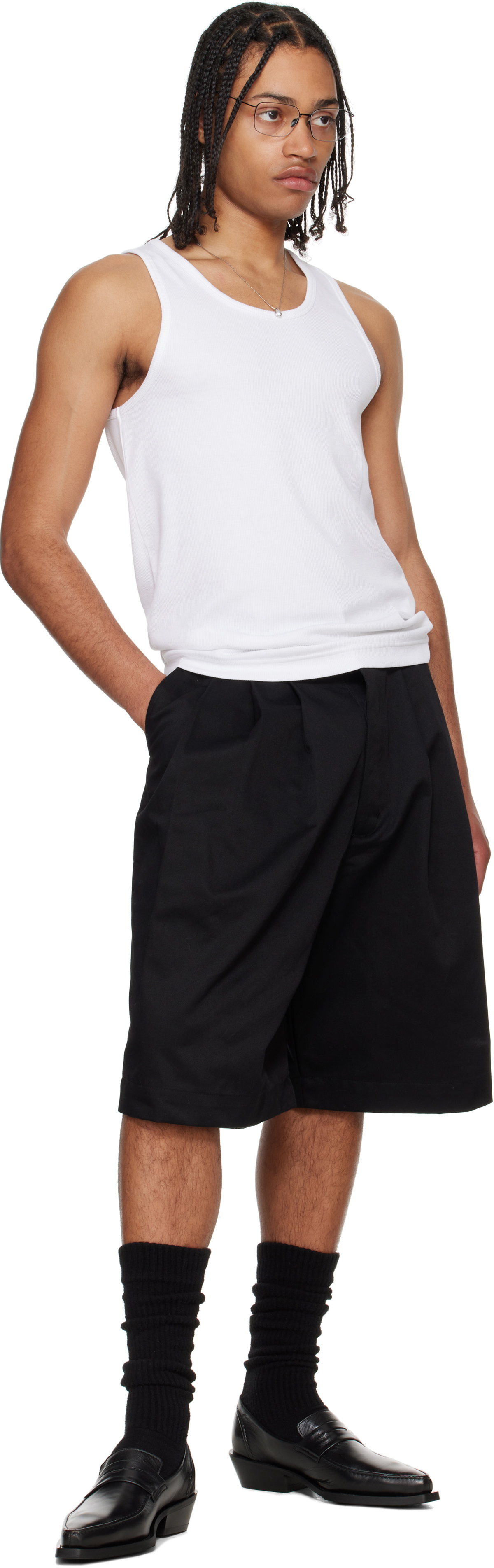 WILLY CHAVARRIA Black Borracho Shorts Willy Chavarria