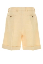 Valentino Cream Jute Bermuda Shorts