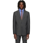 Valentino Gray Wool Mohair Blazer