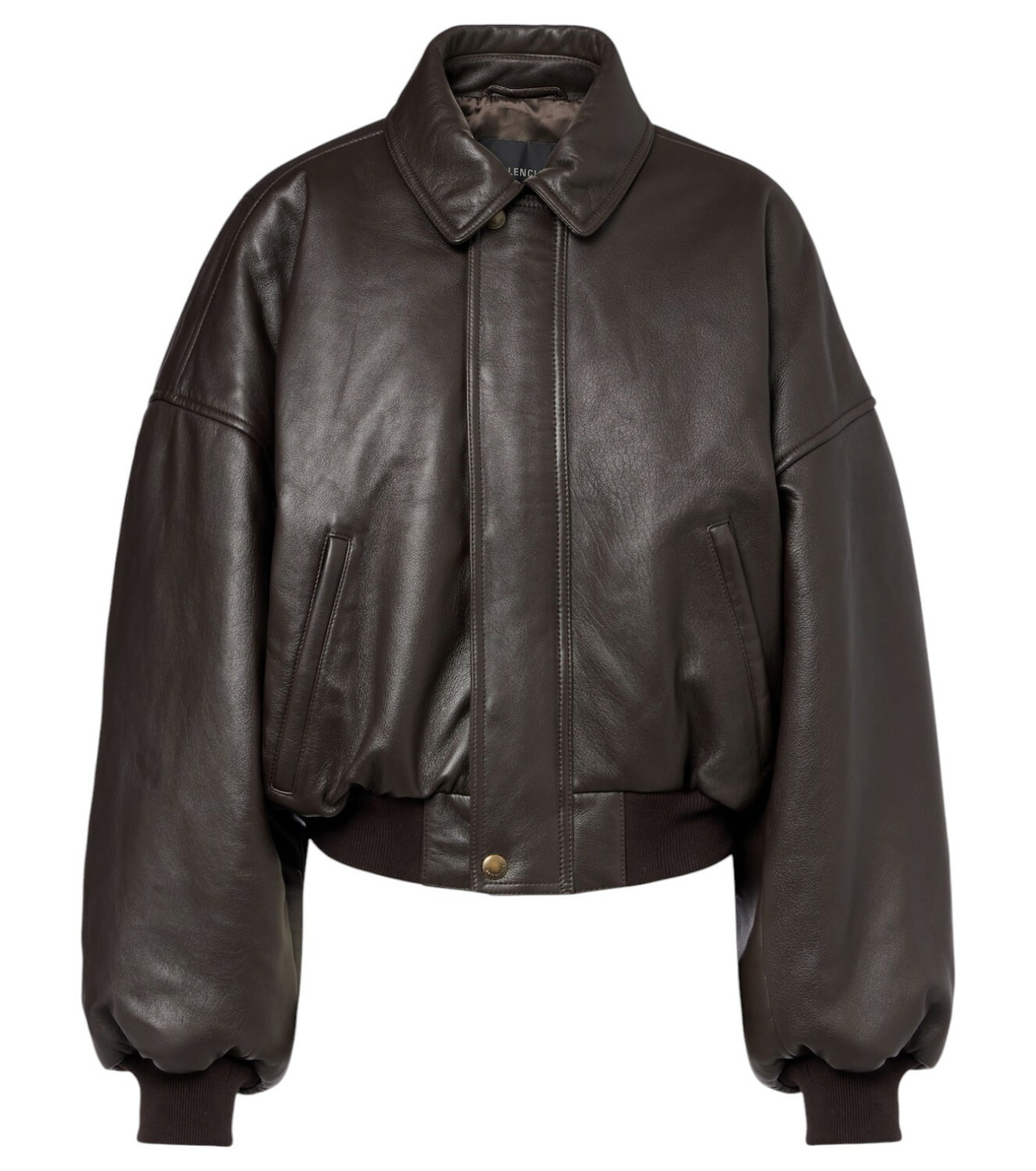 BALENCIAGA black lined quilted leather coat【関税送料込み】 Balenciaga Black Lined Zip-Up Leather Jacket Balenciaga
