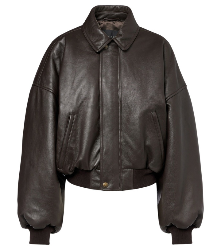 Photo: Balenciaga Round Taxi leather jacket