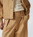 King & Tuckfield Cotton wide-leg pants