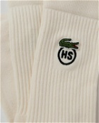 Lacoste X Highsnobiety Embroidered Socks White - Mens - Socks