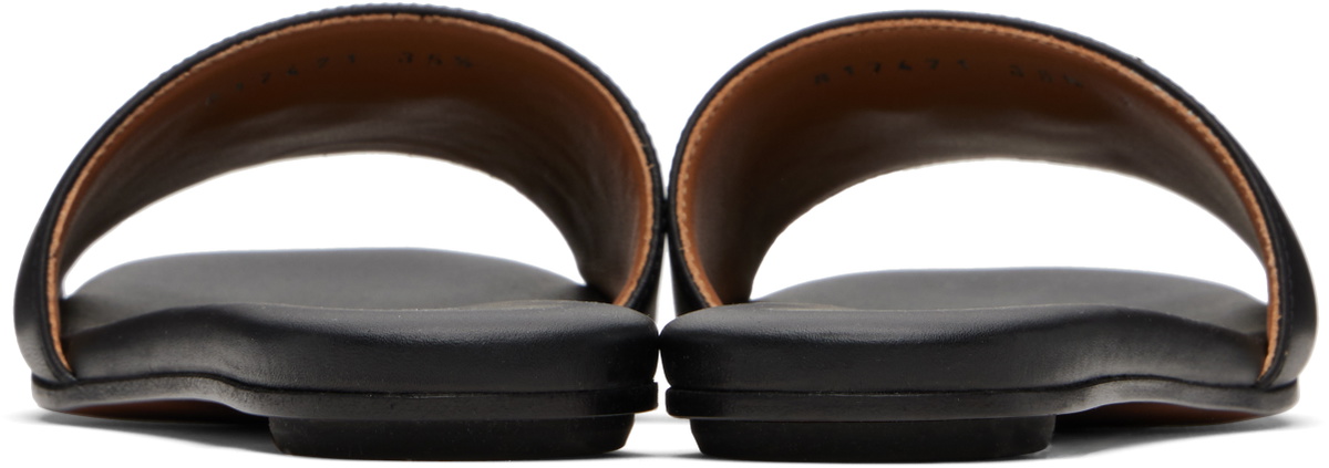 McQueen Black T-Bar Slides