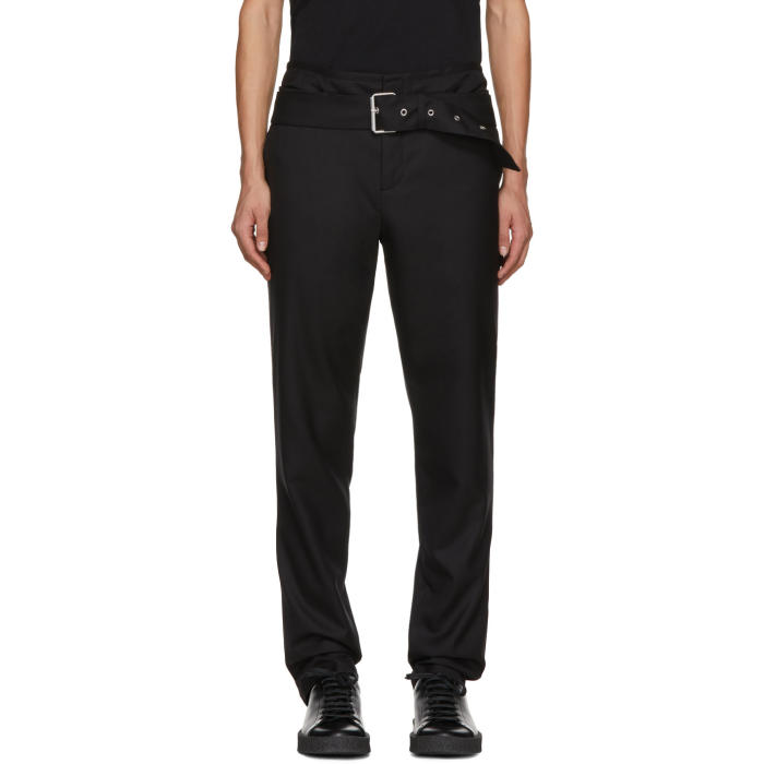 Photo: Helmut Lang Black Double Waistband Trousers