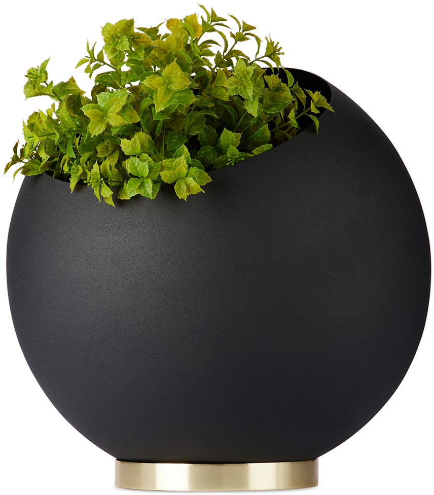 AYTM Black Globe Flower Pot AYTM