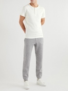 Hemen Biarritz - Luzien Organic Cotton-Jersey Henley Pyjama T-Shirt - White