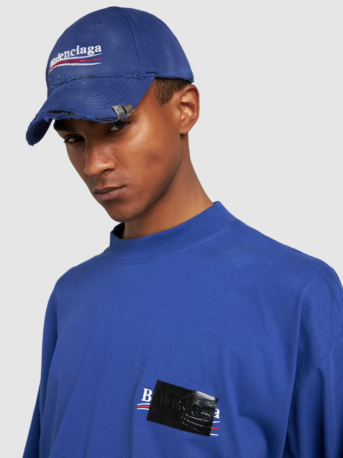 BALENCIAGA - Political Cotton Drill Cap Balenciaga