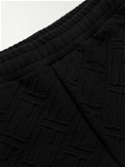 Fendi - Tapered Logo-Embroidered Jersey Sweatpants - Black
