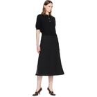 BALMAIN Black 3-Button Wool Polo