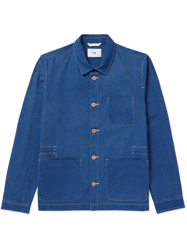 Photo: Folk - Assembly Denim Chore Jacket - Blue