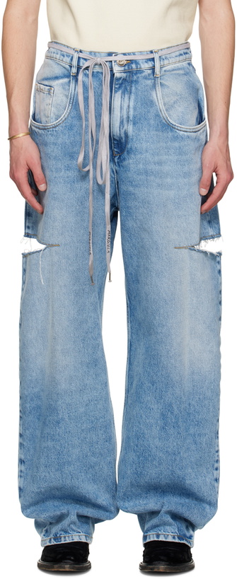 Photo: Maison Margiela Blue Cutout Jeans