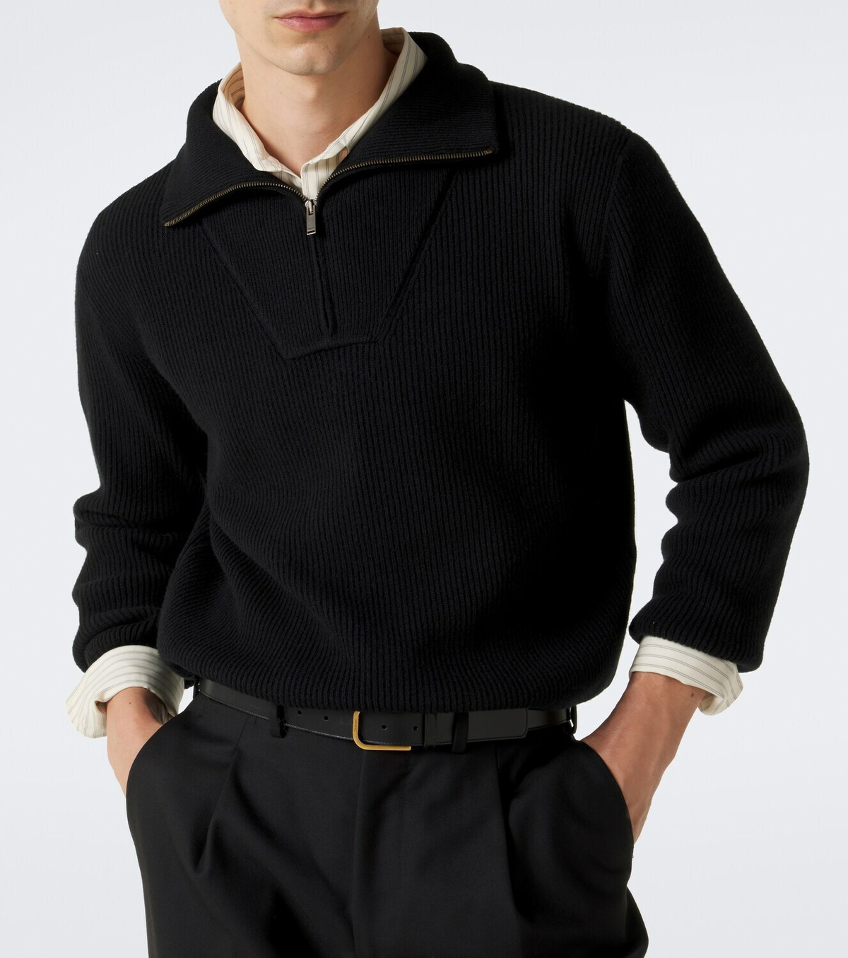 Saint Laurent Wool half-zip sweater