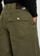 Wales Bonner Brixton Panelled Tapered-leg Trousers Olive
