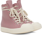 Rick Owens Pink High Sneakers