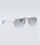 Cartier Eyewear Collection Monogram rectangular sunglasses