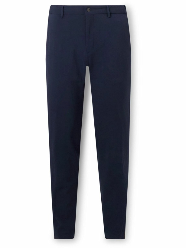 Photo: Incotex - Teknosartorial Tapered Stretch Wool-Blend Trousers - Blue