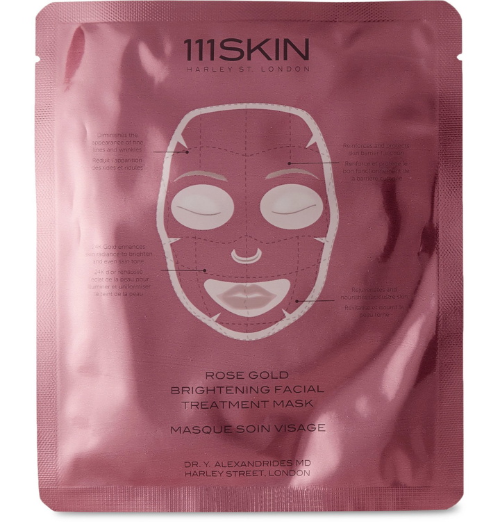 Photo: 111SKIN - Rose Gold Brightening Facial Treatment Mask, 5 x 30ml - Colorless