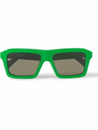 Bottega Veneta - Rectangular-Frame Acetate Sunglasses