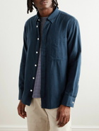 NN07 - Cohen 5972 Button-Down Collar Cotton-Twill Shirt - Blue