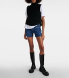 Agolde Parker Long high-rise denim shorts