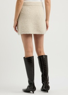 Clea Penn Wool-blend Mini Skirt Beige