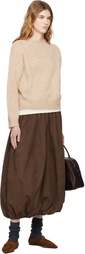 YMC Brown Parachute Maxi Skirt