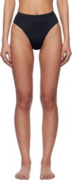 Versace Underwear Black Nylon Jersey Bikini Bottom