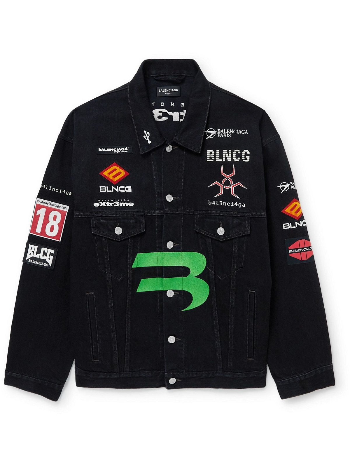 Sale Balenciaga logoprint rain jacket black  MODES