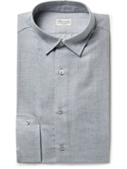 Charvet - Cotton and Wool-Blend Shirt - Gray