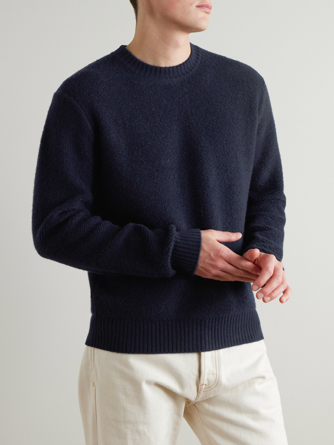 Mr P. - Cashmere Sweater - Blue
