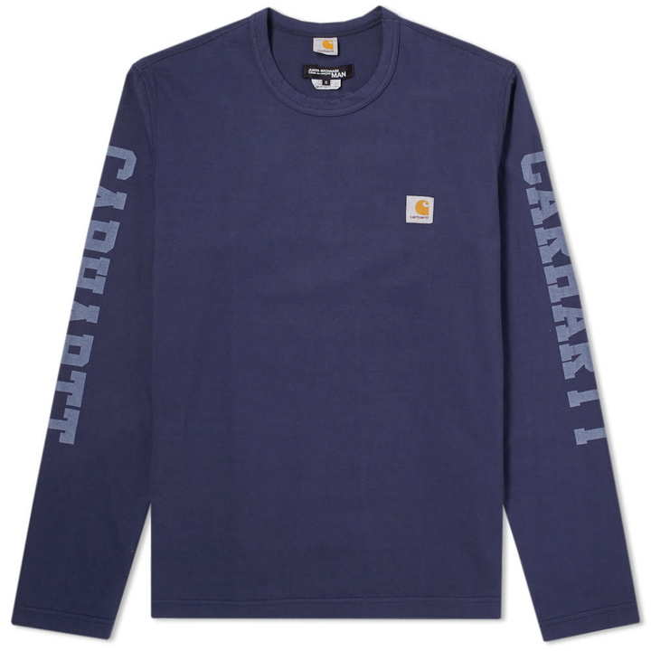 Photo: Junya Watanabe MAN x Carhartt Long Sleeve Tee Blue