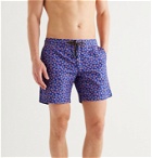 Thorsun - Charvet Mid-Length Printed Swim Shorts - Blue