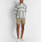 Outerknown - Striped Organic Cotton-Jacquard Hooded Sweater - Blue