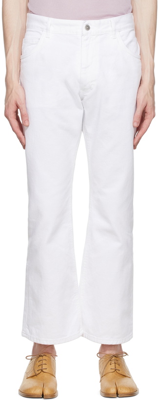 Photo: Maison Margiela White Five-Pocket Jeans