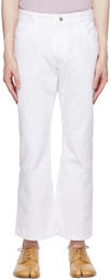 Maison Margiela White Five-Pocket Jeans