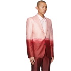 Alexander McQueen Pink Dip Dye Printed Blazer