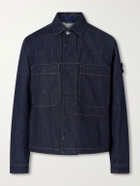 Stone Island - STONE ISLAND DENIM Indigo Raw Jacket - Blue