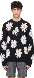 Moschino Black All Over Daisy Sweater