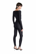 The Andamane Kendall Jumpsuit In Black Polyamide