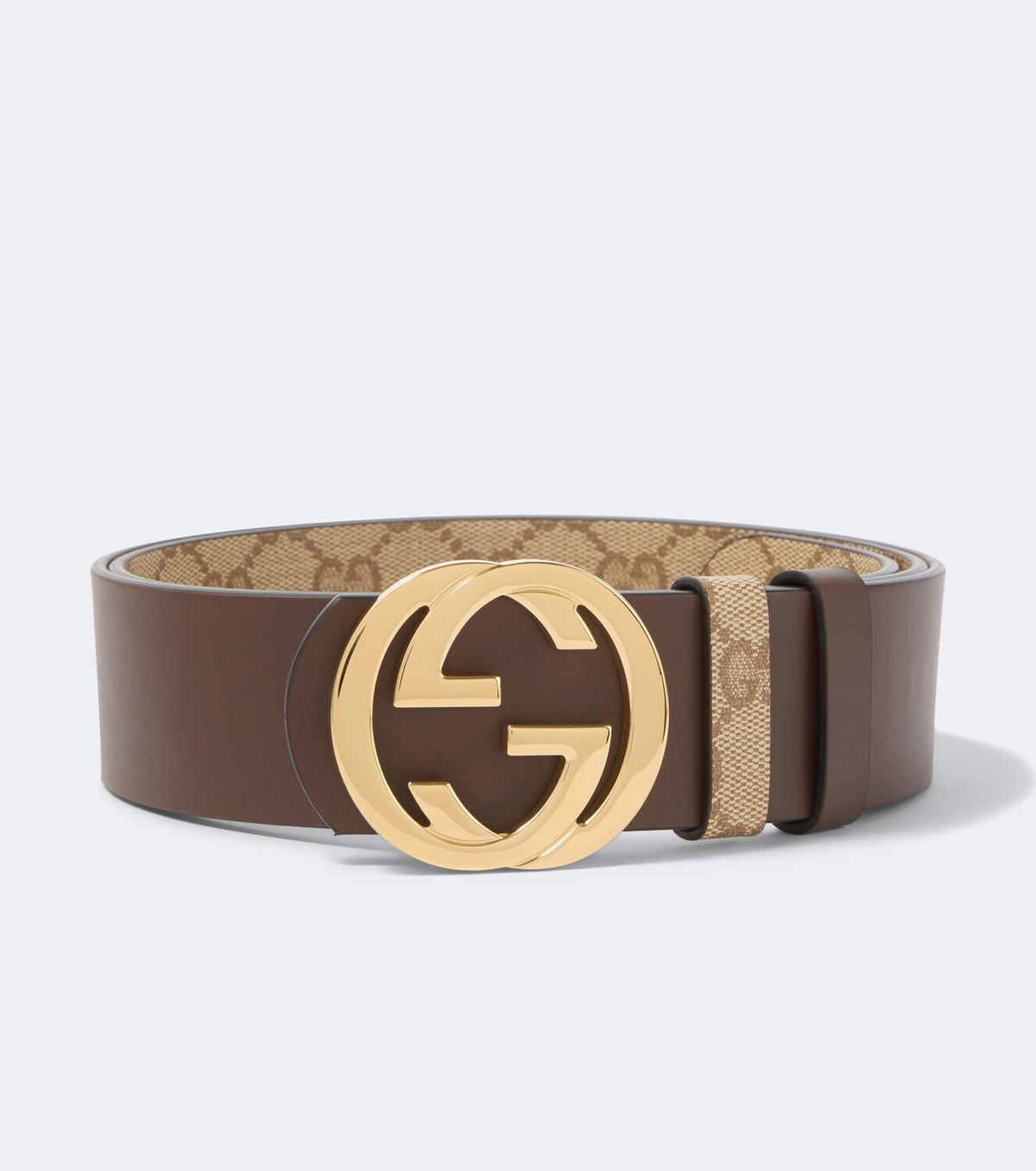 Gucci GG canvas reversible belt