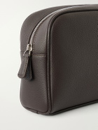 George Cleverley - Full-Grain Leather Wash Bag - Brown