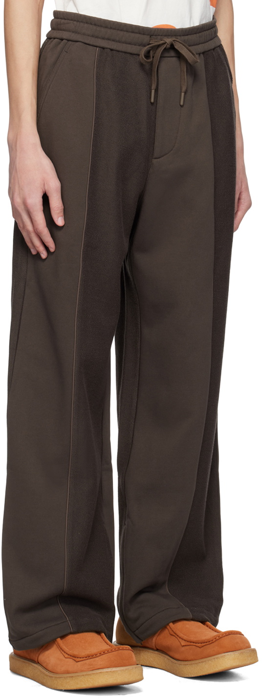 A PERSONAL NOTE 73 Brown Paneled Trousers