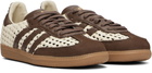 adidas Originals Off-White & Brown Samba OG Sneakers