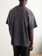 John Elliott - Odeon Paint-Splattered Distressed Cotton-Jersey T-Shirt - Gray