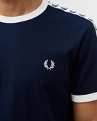 Fred Perry Taped Ringer T Shirt Blue - Mens - Shortsleeves