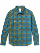 Visvim - Pioneer Checked Cotton-Flannel Shirt - Blue