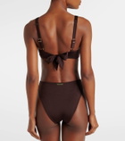 Heidi Klein Coco Palm high-rise bikini bottoms