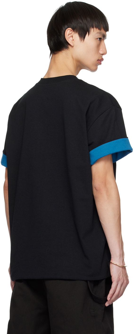 【送料&関税込】Bottega Veneta T-shirt With Side Detail BOTTEGA VENETA | Double Layer Check Contrast T-shirt | Women