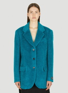 Furry Blazer in Blue